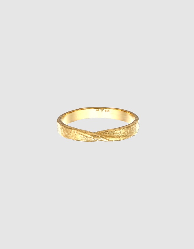 Haze & Glory - ICONIC EXCLUSIVE - Twisted Ring in Gold-Plated 925 Silver