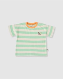 Goldie + Ace - Peas in a Pod Stripe T-Shirt - Babies-Kids