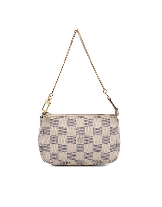 Pre-Loved by Azura Reborn - Pre-Loved Damier Azur Mini Pochette Accessoires
