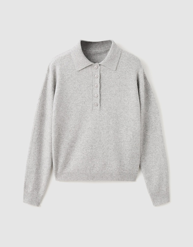 M.N.G - Long-Sleeved Polo-Neck Sweater