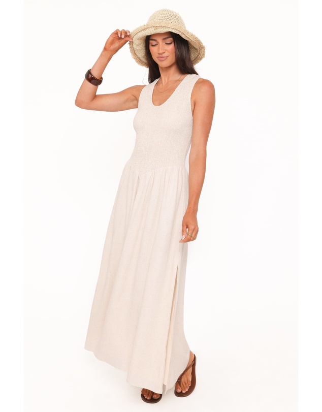 Petal & Pup - Dimity Maxi Dress - Oatmeal