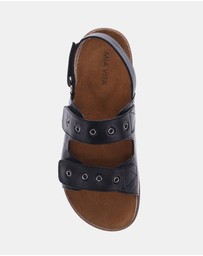 Mia Vita - Shay Adjustable Sandal - Black