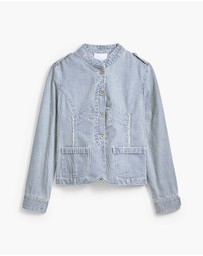 Desigual - Striped trucker jacket