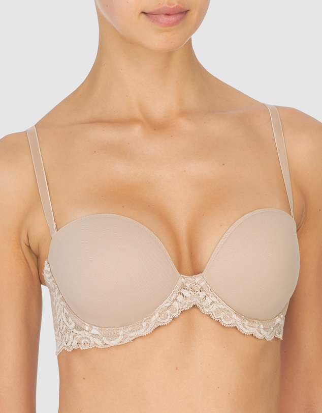 Natori - Feathers Convertible-to-Strapless Plunge Bra with Lace