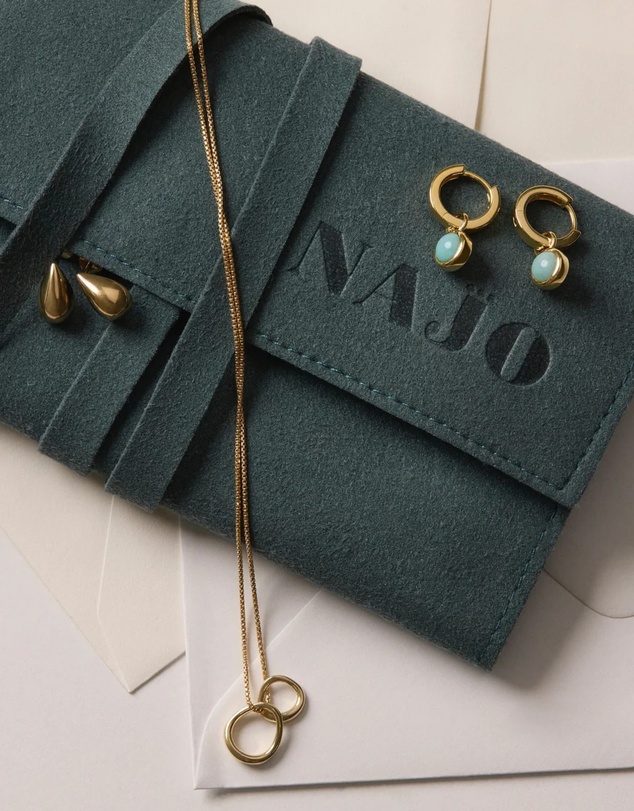 Najo - Liora Yellow Gold Stud Earring