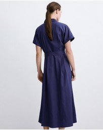 M.N.G - Lyocell Belted Shirt Dress