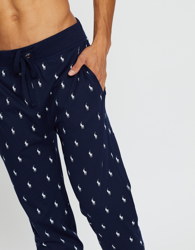 Polo Ralph Lauren - Allover Pony Cotton Jersey Sleep Jogger
