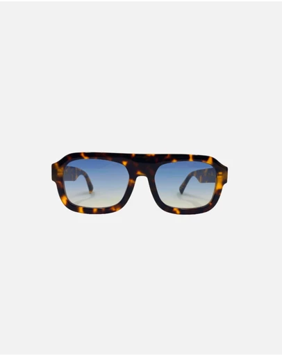 Soda Shades - Rozalia Russia x Soda Shades - Shade 004 Rich Tortoise / Blue