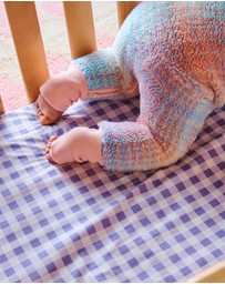Kip&Co - Gingham Organic Cotton Fitted Sheet - Babies