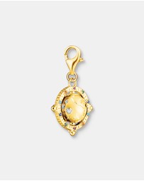 THOMAS SABO - Charm Pendant Vintage Globe Gold Multi Stone