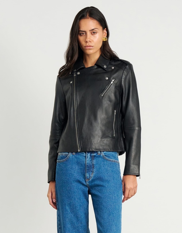 Jag - Leather Biker Jacket