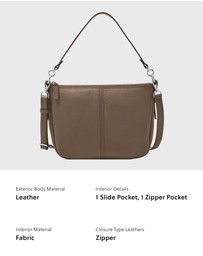 Fossil - Jolie Grey Crossbody Bag