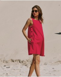 Soon Maternity - Maeve Linen Feeding Dress
