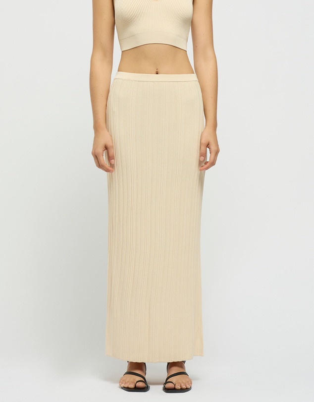 FRIEND of AUDREY - Reflection Ribbed Knit Skirt