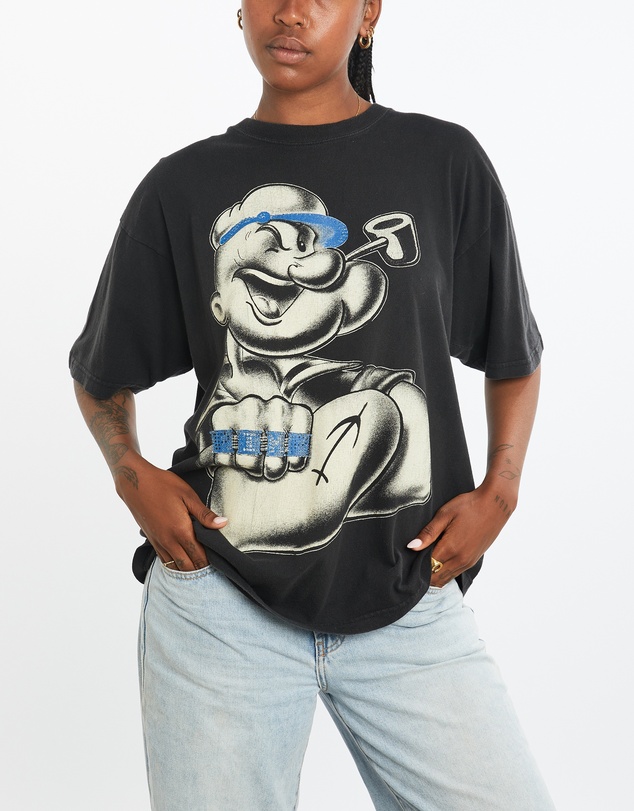 Vintage by The Real Deal - Pre Loved - Vintage 90s Popeye Cartoon Tee