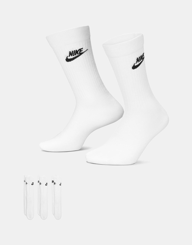 Nike - Sportswear Everyday Essential 3-Pack Crew Socks - Unisex