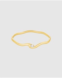 Rosefield - Marquise Wave Gold-Tone Bangle