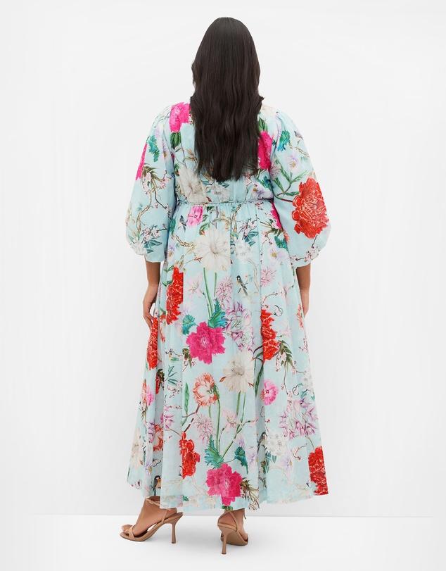 City Chic - Flora Print Cotton Maxi Dress