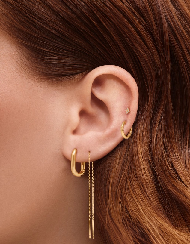 HOUSE OF SLANI - Sienna Huggie Hoops