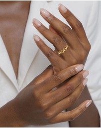 Elli Jewelry - Ring Starfish 925 Sterling Silver Gold-Plated