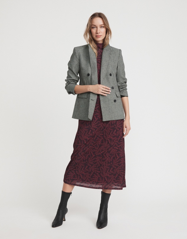 Witchery - Leaf Dot Mesh Dress