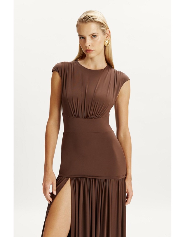 Bardot - Annaise High Neck Maxi Dress