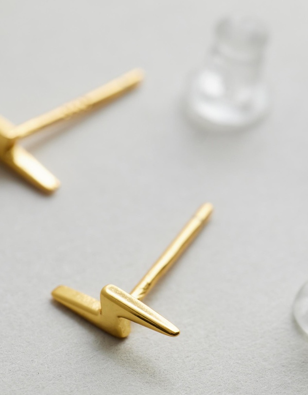 Native Sol - Lightning Bolt Studs