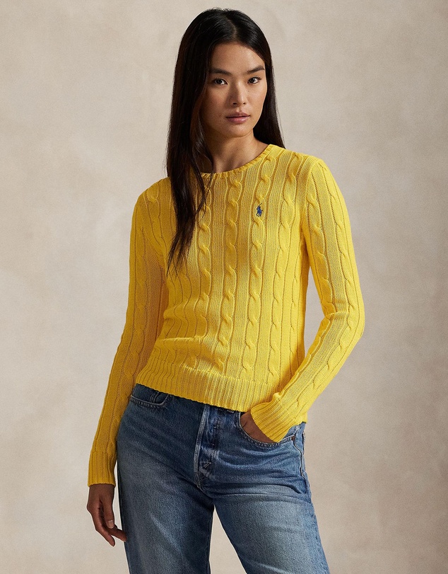Polo Ralph Lauren - Cable-Knit Cotton Crewneck Sweater