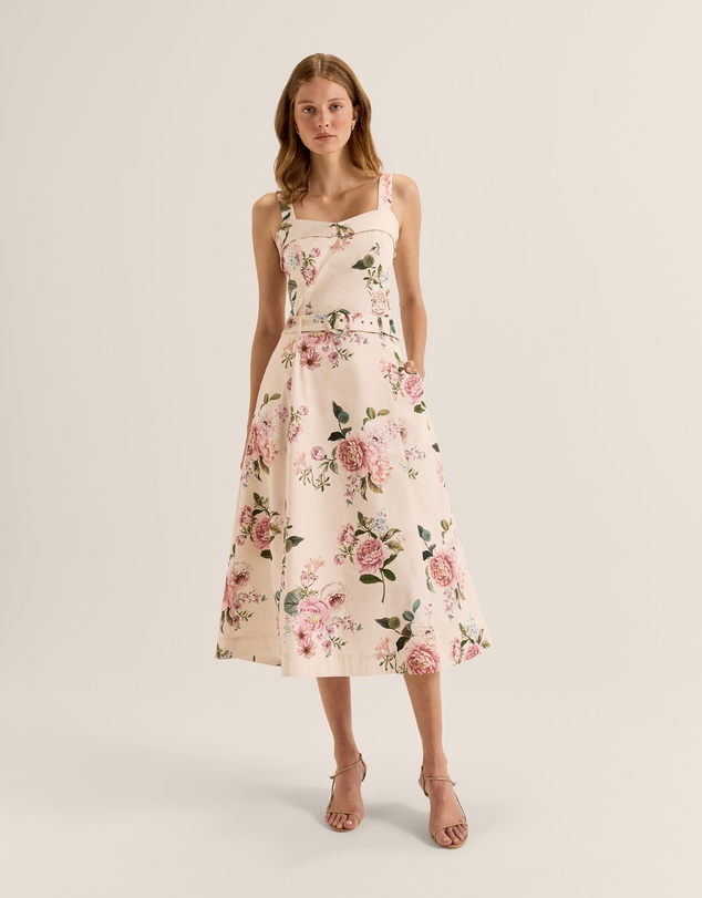 Review - Sunset Rose Midi Skirt
