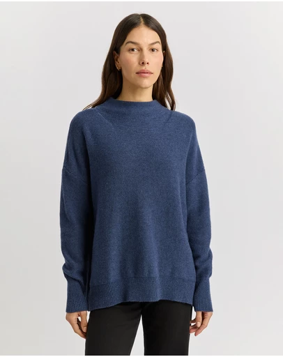 Toorallie - Drop Shoulder Mock Neck