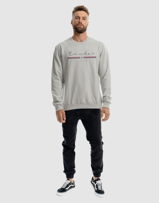Xander - Grid Crewneck