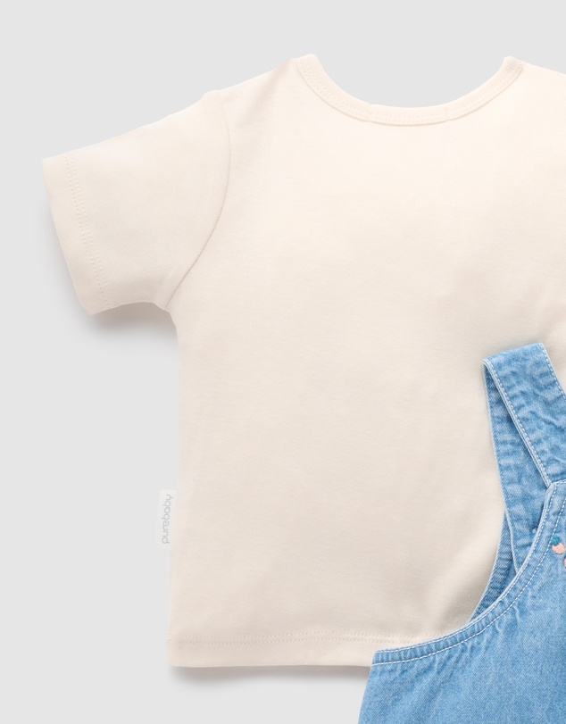 Purebaby - Bunny Garden Overall Set-Kids-Babies