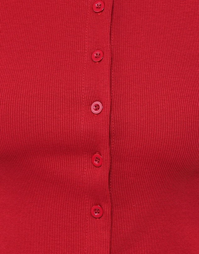 Petal & Pup - Tylarah Short Sleeve Cardigan Top - Red