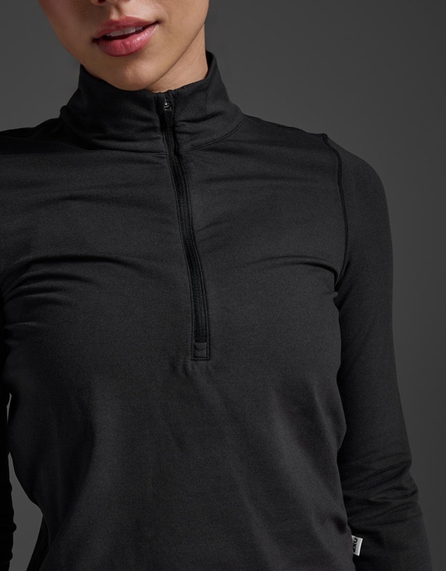 2XU - Flex Crop 1/2 Zip Long Sleeve Top