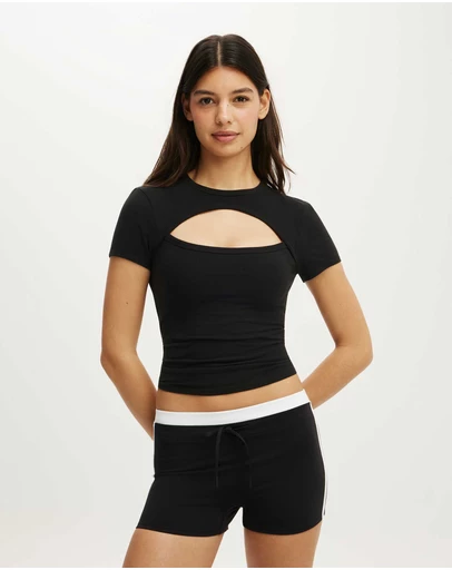 Cotton On Body Active - Active Keyhole Fitted Tshirt