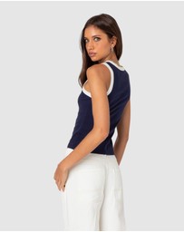 EDIKTED - Tammy Contrast Tank Top