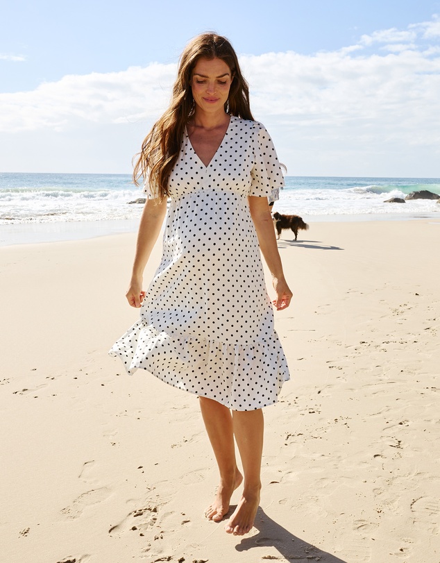 Soon Maternity - Anika Midi Feeding Dress