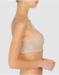 Natori - Feathers Convertible-to-Strapless Plunge Bra with Lace