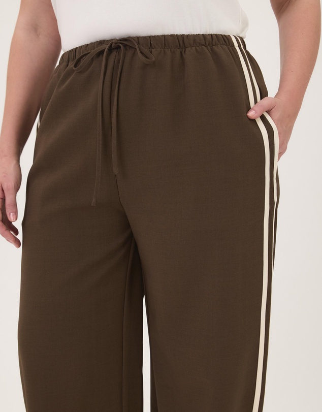 Atmos&Here Curvy - Aria Side Stripe Drawstring Pants