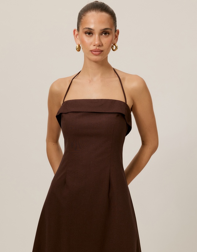 Tussah - Zella Linen Blend Midi Dress