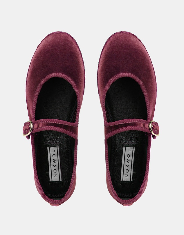 Nokwol - Mel Burgundy Velvet