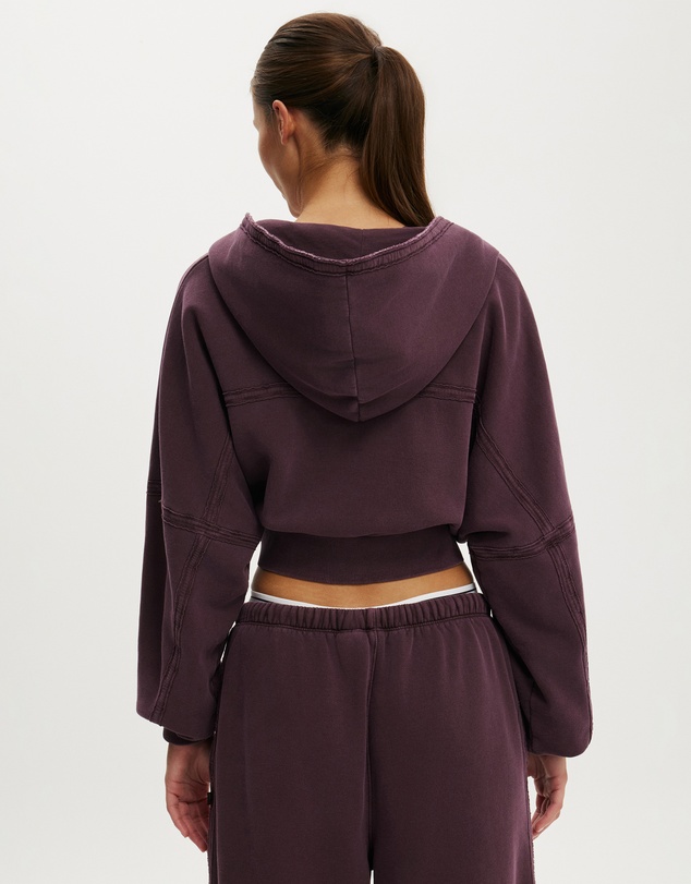 Cotton On Body Active - Active Raw Edge Zip Through Hoodie
