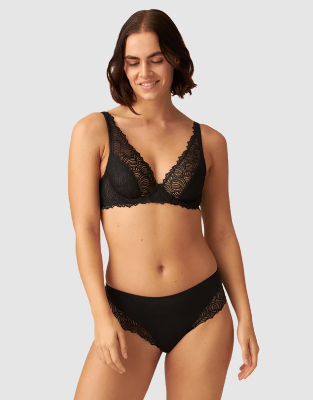 Naturana - The Friday Sheer Recycled Lace Underwire Bra