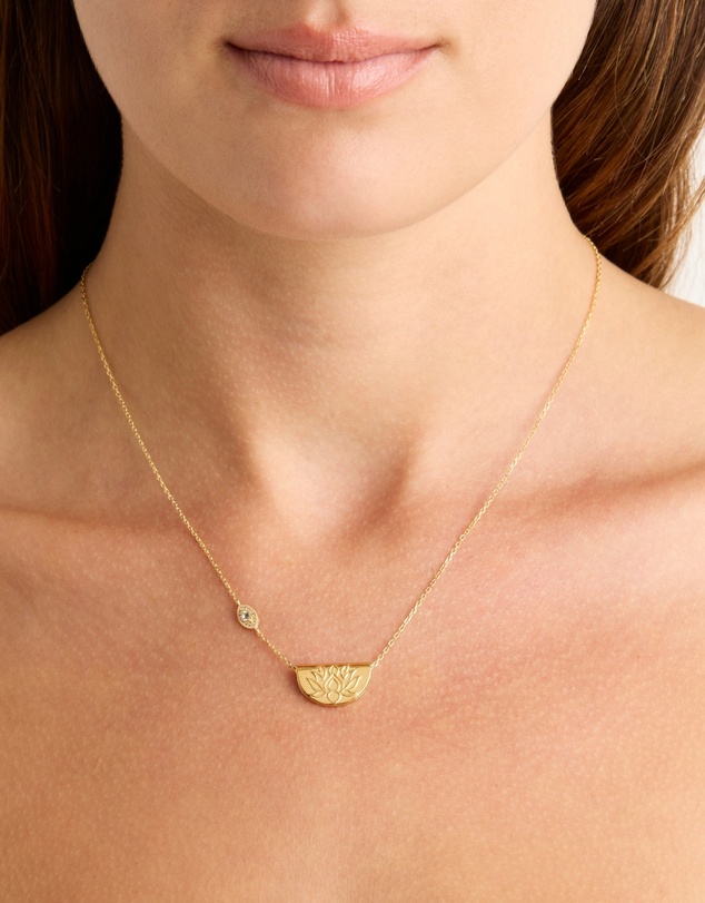 By Charlotte - Gold Eye of Peace Necklace