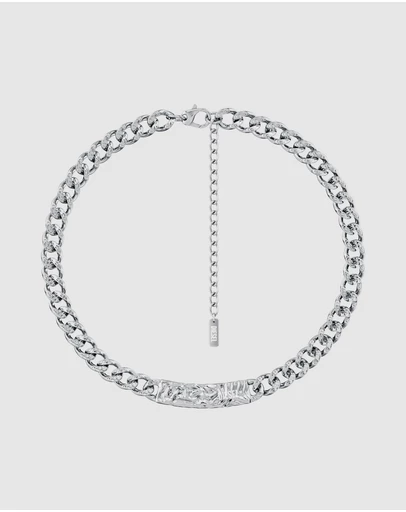 Diesel - Diesel Font Silver Necklace
