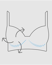 Naturana - Elasticup Moulded Wirefree Cotton Bra