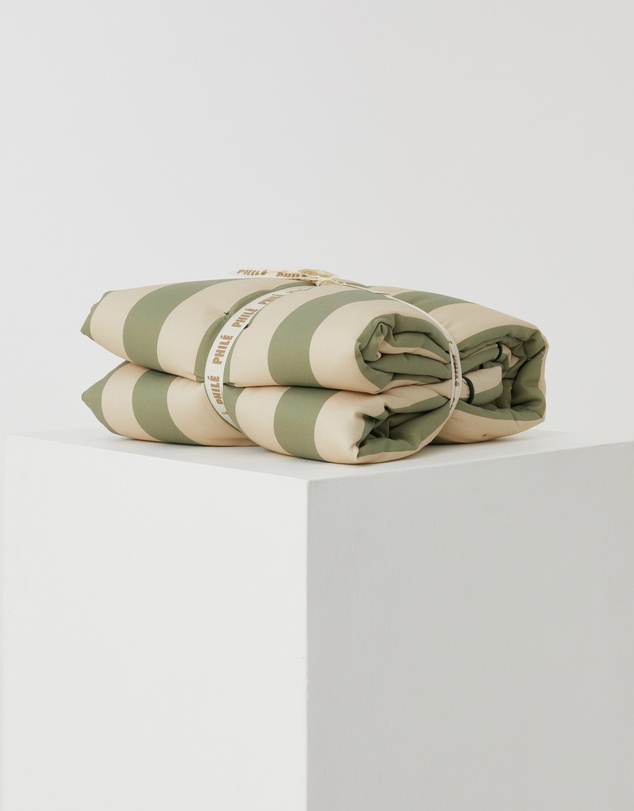 Phile - Striped Play Mat – Green