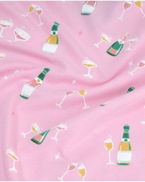 Bamboozld - Womens Champagne Bubbles Jersey Lounge Pant