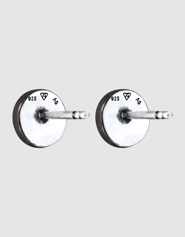 Kuzzoi - ICONIC EXCLUSIVE - Crystal Stud Earrings in Oxidised 925 Sterling Silver