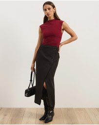 Atmos&Here - Leni Mesh Cap Sleeve Top